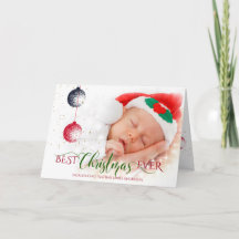 Best Christmas Ever Baby's First Christmas Photo