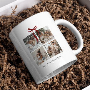 Best Christmas Ever Family Photo Collage Gift Coffee Mug