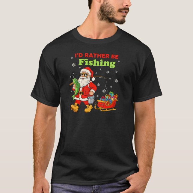 ​Best Christmas Gift for a Fisherman T-Shirt (Front)
