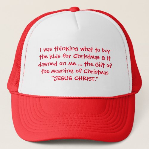 Best Christmas Gift is Knowledge Trucker Hat