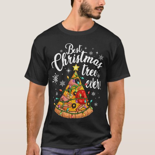 Best Christmas Tree Ever Pizza Lover T_Shirt