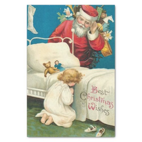 Best Christmas Wishes by Ellen Clapsaddle Tissue Paper