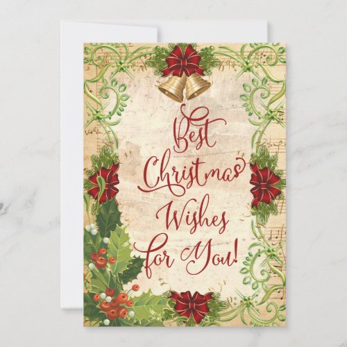 Best Christmas Wishes for You Holiday Card