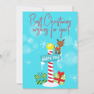 "Best Christmas Wishes For You!" Holiday Card