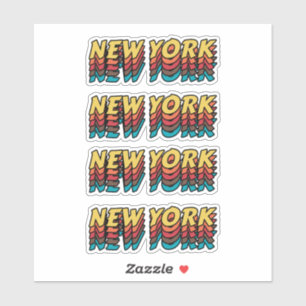 Best city to visit New York - City Name Sticker