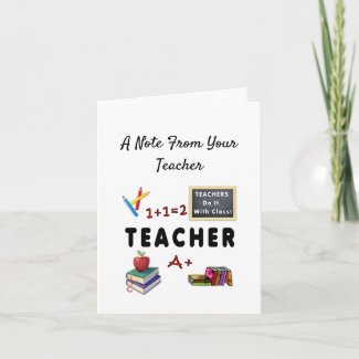 Teachers Personalized Note Cards and Greeting Cards