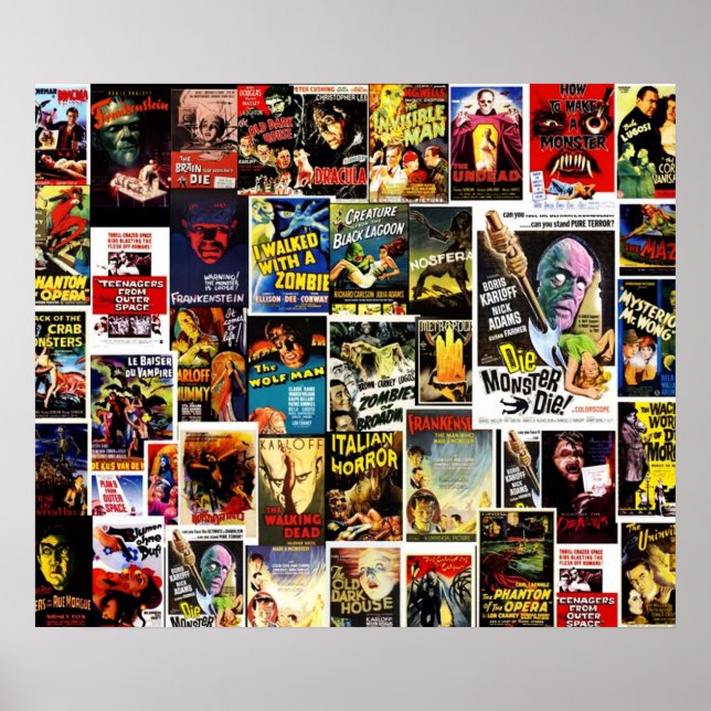 Best Classic Monster Movies Poster (Front)