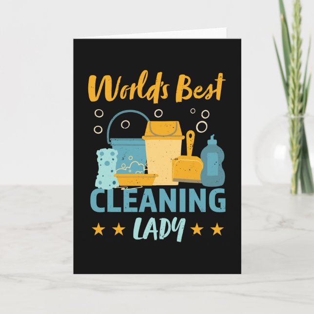 Best Cleaning Lady Housekeeping Gift Card (Front)