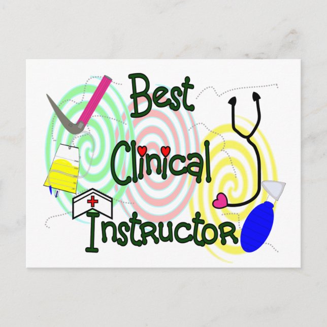 Best Clinical Instructor Nursing Gifts Postcard (Front)