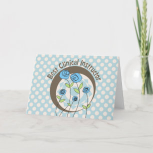 Best Clinical Instructor Thank You Card