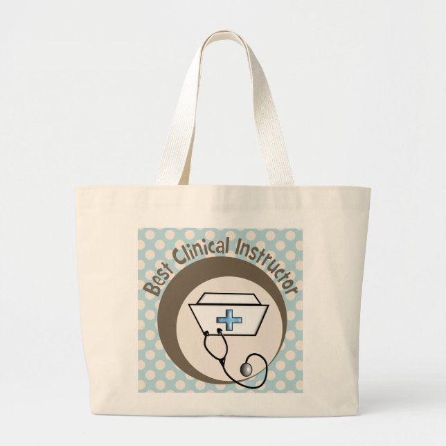 Best Clinical Instructor Tote Bag (Front)