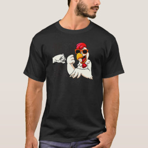 Best Cluckin' Dad Ever  Mens Animal    Chicken Far T-Shirt