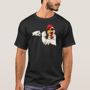 Best Cluckin' Dad Ever Mens Animal Chicken Farmer T-Shirt