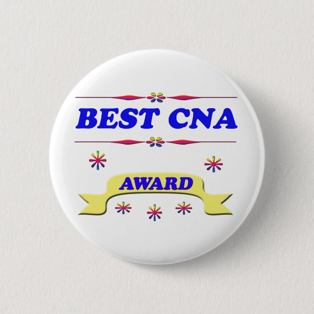 Best CNA Award Pinback Button (Front)