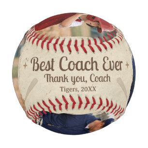 Best Coach Ever 2 Photo Coach Gift Keepsake Baseball