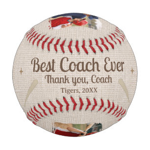 Best Coach Ever 2 Photo Coach Gift Keepsake Baseball