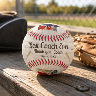 Best Coach Ever 2 Photo Coach Gift Keepsake Baseball