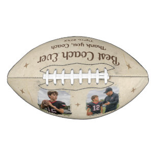 Best Coach Ever 2 Photo Coach Gift Keepsake Football