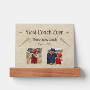 Best Coach Ever 2 Photo Coach Gift Keepsake Picture Ledge