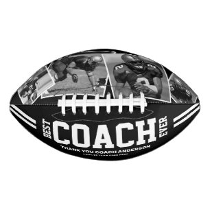 “Best Coach Ever” 4-Photo Team Collage Football