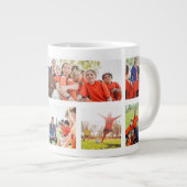 Best coach ever 7 photo collage team gift giant coffee mug (Front Right)