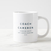 Best coach ever fun personalized gift sports giant coffee mug (Right)