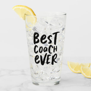 Best coach ever fun personalized gift sports glass