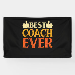 Best Coach Ever Gift for Sports Coach Banner