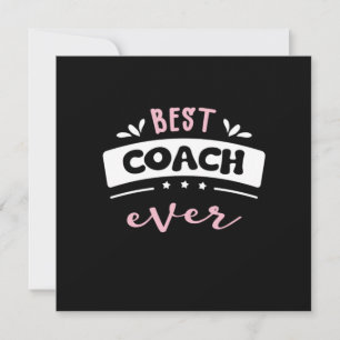 Best Coach Ever Gift Idea Invitation
