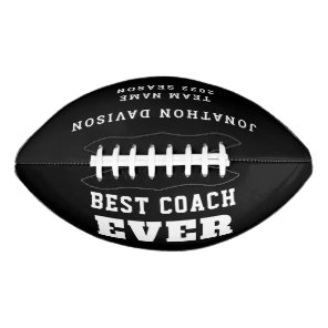 Best Coach Ever Name Team Year Black White Football