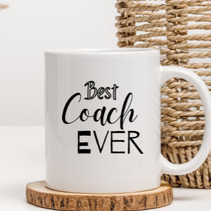 Best Coach Ever Personalized Appreciation sports Coffee Mug