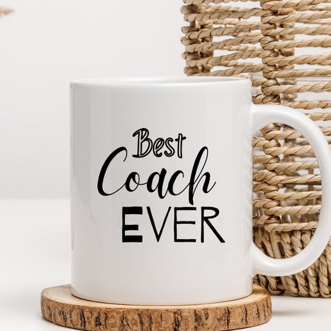 Best Coach Ever Personalized Appreciation sports Coffee Mug (Creator Uploaded)