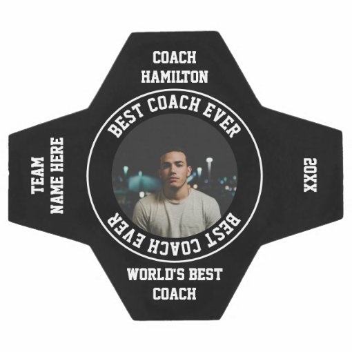 Best Coach Ever Photo Personalized Soccer Ball Zazzle