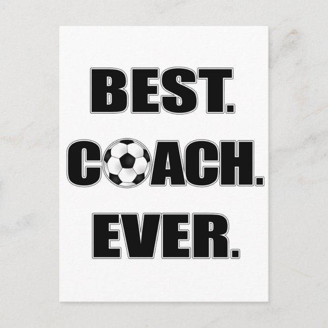 Best Coach Ever Postcard (Front)
