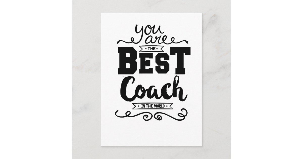 Favorite Coach Best Coach Ever Postcard | Zazzle