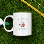 Best Coach Ever | Soccer Coach Photo  Coffee Mug<br><div class="desc">Perfect gift for your Coach at the end of season. Show your coach how much you appreciate them and say Thank You with this personalized photo mug. Designed for a soccer coach. Celebrate a great season with a great coach by gifting them this coach thank you mug! Other themes are...</div>