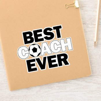 Best Coach Ever Soccer Team Coach's Sports Sticker by SoccerMomsDepot at Zazzle
