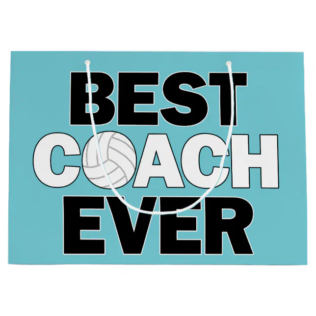 Best Coach Ever Volleyball Coach Gift Bag Zazzle