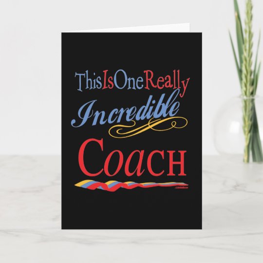 Best Coach Gifts Card | Zazzle.com