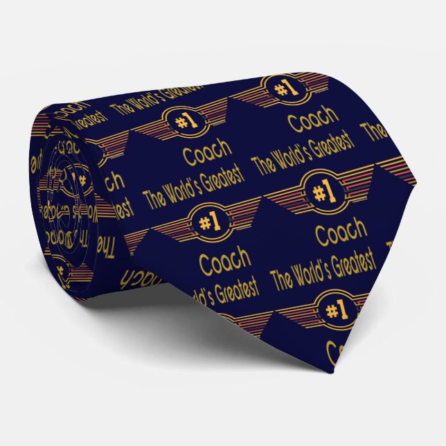 Best Coach Gifts Neck Tie (Rolled)