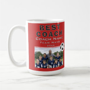 Best Coach Soccer Football Team Photo Coffee Mug