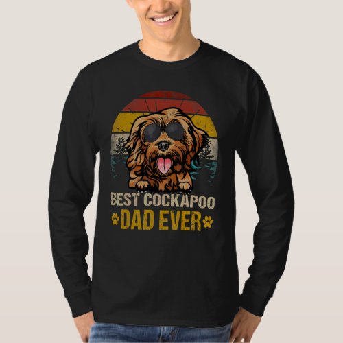 Best Cockapoo Dad Ever Vintage Dog T_Shirt