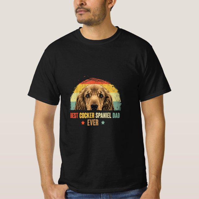 Best Cocker Spaniel Dad Ever T-Shirt (Front)