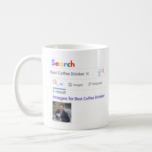 BEST COFFEE DRINKER GIft FUNNY Worlds No1 SEARCH Coffee Mug