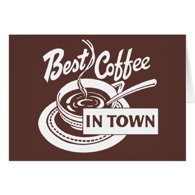 ❝Best Coffee in Town❞ Cards (Front Horizontal)