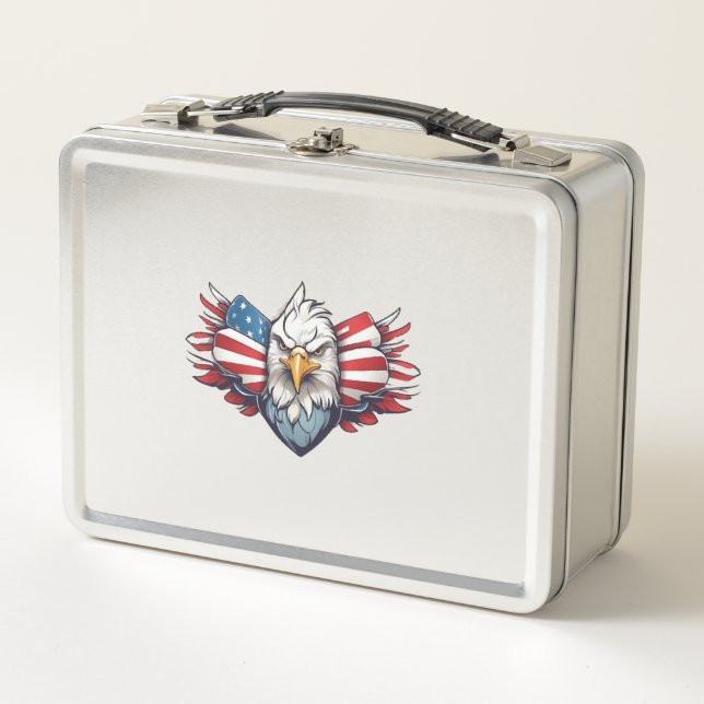Best collection of American flags Metal Lunch Box (Front)
