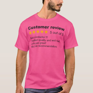 Best Conductor Funny Review Job Profession Orchest T-Shirt