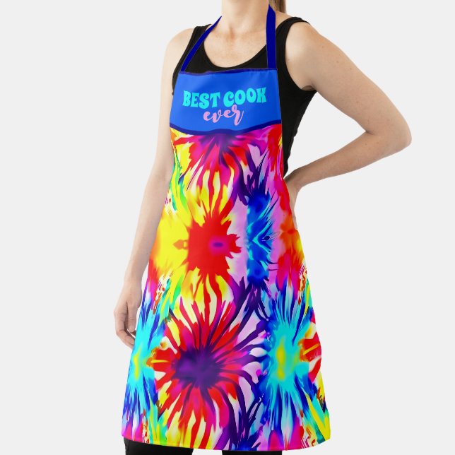 BEST COOK EVER TIE-DYE CUSTOMIZE  APRON (Insitu)