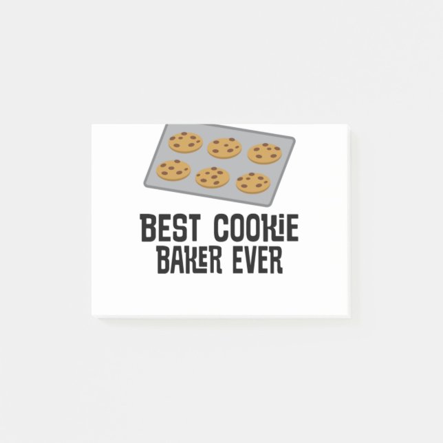 Best Cookie Baker Ever Baking Gift Post-it Notes (Front)