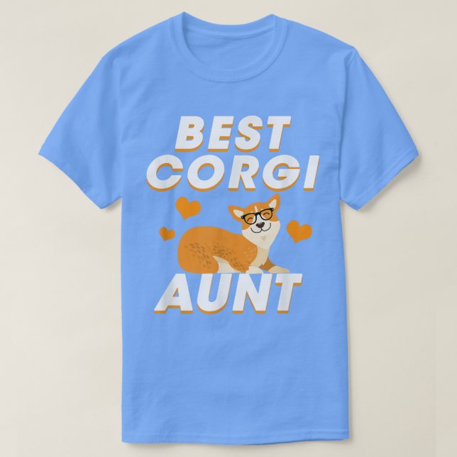 Best Corgi Aunt Funny Corgi Dog  T-Shirt (Design Front)
